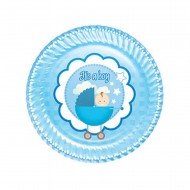 Roll-Up Its a Boy Karton Tabak 23cm 8'li