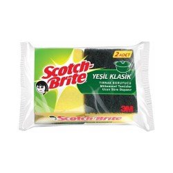 Scotch Brite Yeşil Oluklu Sünger 2'li Scotch Brite Yeşil Oluklu Sünger 2'li