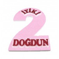 Strafor İyiki Doğdun 2 Yaş Pembe Strafor İyiki Doğdun 2 Yaş Pembe