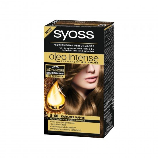 Syoss Oleo Intense Color 5-60 Karamel Kahve Saç Boyası
