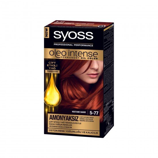 Syoss Oleo Intense Kestane Bakır Saç Boyası 5-77