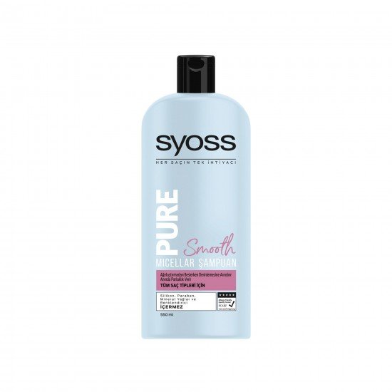 Syoss Pure Smooth Micellar Şampuan 550 ML