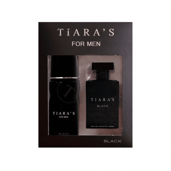 Tiaras Black Edt 100 Ml + 150 Ml Deodorant
