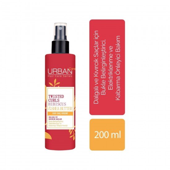 Urban Care Hibiscus ve Shea Yağı İçeren Bukle Belirginleştirici Sıvı Saç Bakım Kremi 200 ml