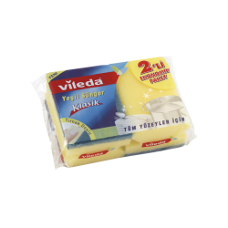 Vileda Oluklu Hijyenik Bulaşık Süngeri 2'li Vileda Oluklu Hijyenik Bulaşık Süngeri 2'li