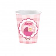 Roll-Up İt's a Girl Pembe Kağıt Bardak 8'Li Roll-Up İt's a Girl Pembe Kağıt Bardak 8'Li