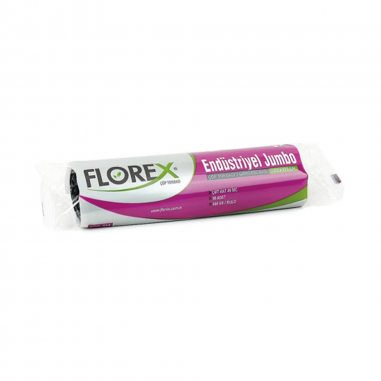 Florex Endüstriyel Jumbo Boy Çöp Torbası Siyah 10 Adet 80 X 110 Cm 1Koli 20 Rulo Florex Endüstriyel Jumbo Boy Çöp Torbası Siyah 10 Adet 80 X 110 Cm 1Koli 20 Rulo
