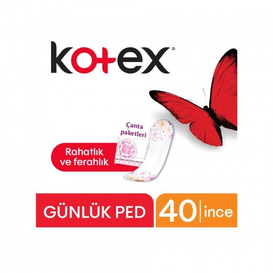 Kotex Lightdays Parfümlü Günlük Ped 40 LI Kotex Lightdays Parfümlü Günlük Ped 40 LI