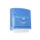 Flosoft Z Katlı Kağıt Havlu Dispenseri Şeffaf Mavi 300 Yaprak Kapasiteli