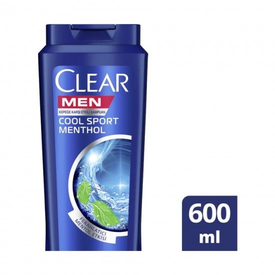Clear Men Cool Sport Menthol Erkekler İçin Şampuan 600 ML Clear Men Cool Sport Menthol Erkekler İçin Şampuan 600 ML