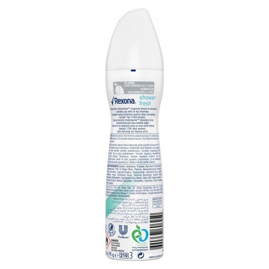 Rexona Shower Fresh Antiperspirant Kadın Deodorant Sprey 150 Ml