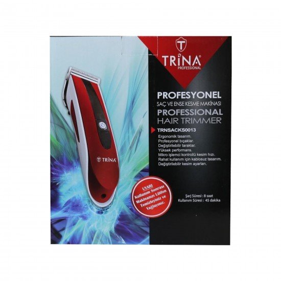 Trina Profesyonel Saç ve Ense Kesme Makinası 0013 Trina Profesyonel Saç ve Ense Kesme Makinası 0013