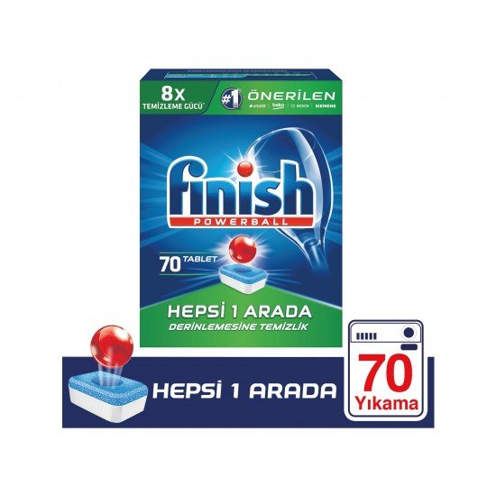 Finish Hepsi Bir Arada Bulaşık Makinesi Deterjanı 70 Tablet Finish Hepsi Bir Arada Bulaşık Makinesi Deterjanı 70 Tablet