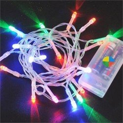 Yılbaşı Led Işık Pilli  5 mt gün ışıgı & beyaz (renk belirtiniz ) Yılbaşı Led Işık Pilli  5 mt gün ışıgı & beyaz (renk belirtiniz )