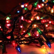 Yılbaşı Led Işık Renkli 3 Mt Siyah Kablo Yılbaşı Led Işık Renkli 3 Mt Siyah Kablo