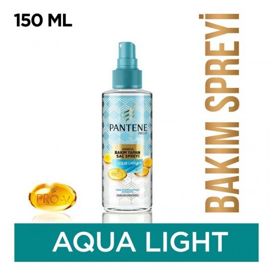 Pantene Aqualight İki Fazlı Anında Bakım Yapan Saç Bakım Spreyi 150 Ml