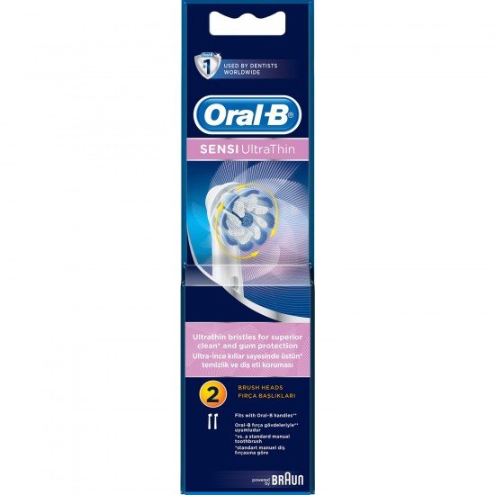 Oral B Diş Fırçası Yedek Başlık Sensi UltraThin 2li