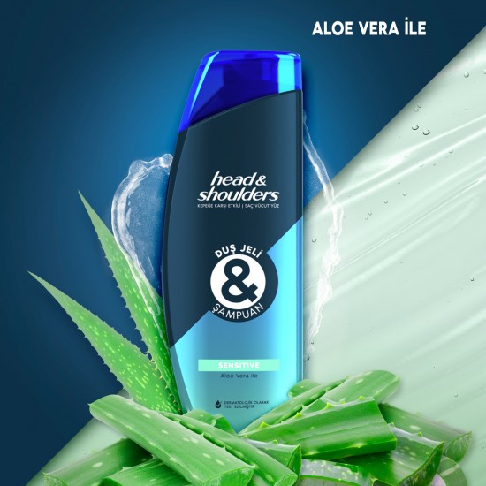 Head & Shoulders Duş Jeli ve Şampuan Sensitive Aloe Vera 360 Ml