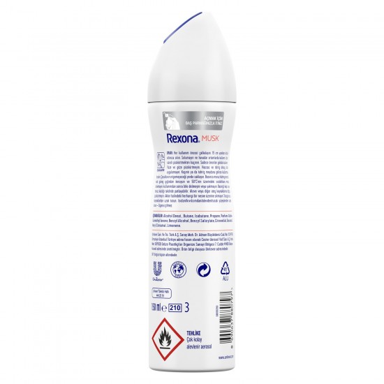 Rexona Musk Kadın Sprey Deodorant 150 Ml