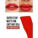 Maybelline New York Super Stay Matte Ink Likit Mat Ruj - 320 Individualist- Kırmızı