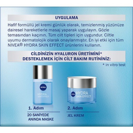 Nivea Hydra Skin Effect Jel Krem 50 Ml