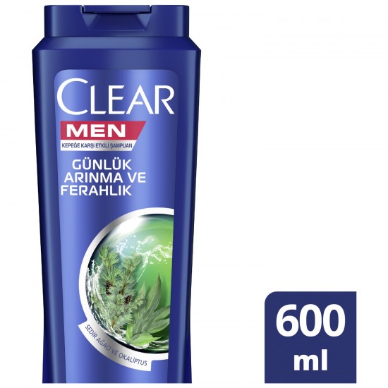Clear Men Şampuan Günlük Arınma ve Ferahlık 600 Ml