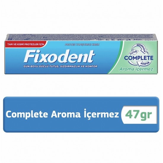 Fixodent Complete Aroma İçermez Diş Protez Yapıştırıcı Krem 47 gr
