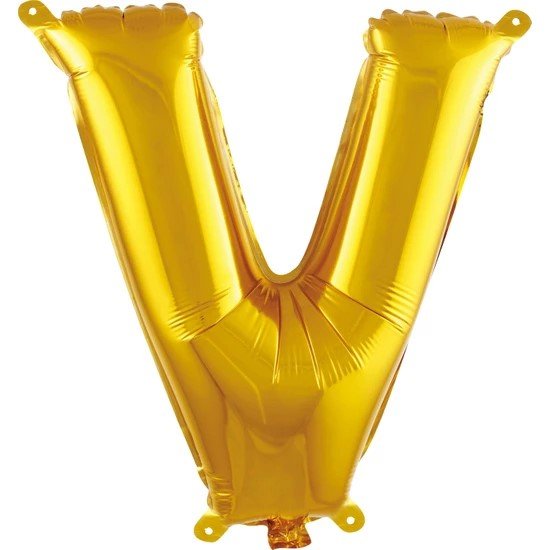 Folyo Balon Harf V Gold 40 İnc 100 Cm
