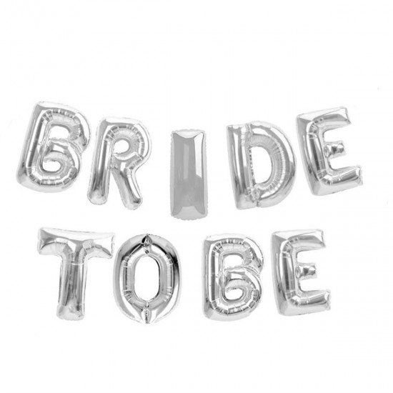 Folyo Balon Set Bride To Be Gümüş