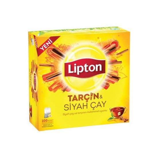 Lipton Süzen Bardak Poşet Çay Tarçın & Siyah Çay 100 Adet