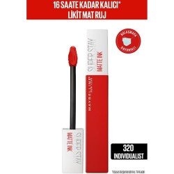 Maybelline New York Super Stay Matte Ink Likit Mat Ruj - 320 Individualist- Kırmızı