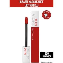 Maybelline New York Super Stay Matte Ink Likit Mat Ruj - 330 Innovator- Kırmızı