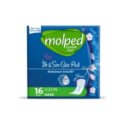 Molped İlk & Son Gün Günlük Ped Uzun 16'lı Molped İlk & Son Gün Günlük Ped Uzun 16'lı