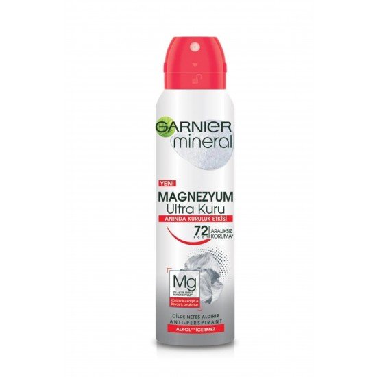 Garnier Mineral Magnezyum Ultra Kuru Kadın Sprey Deodorant 150 ML