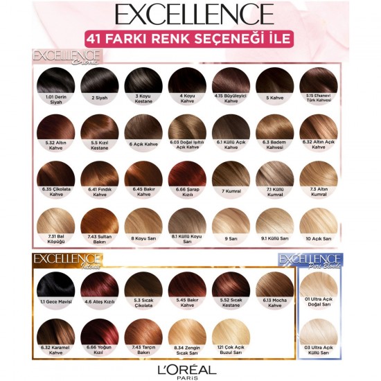 Loreal Paris Excellence Creme Saç Boyası 9.1 Sarı Küllü