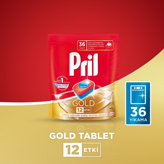 Pril Gold Bulaşık Makinesi Deterjanı 36 Tablet