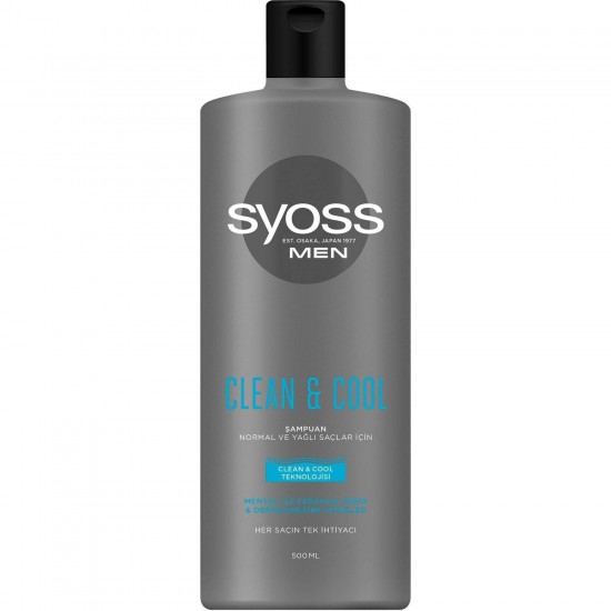 Syoss Men Clean & Cool Şampuan 500 Ml