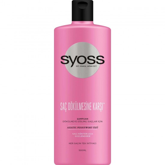 Syoss Şampuan Saç Dökülmesine Karşı 500 ml