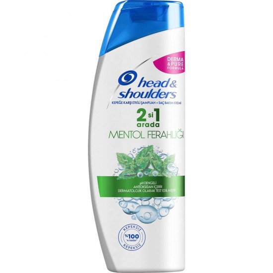 Head & Shoulders 2si 1 Arada Şampuan Mentol Ferahlığı 250 ml Head & Shoulders 2si 1 Arada Şampuan Mentol Ferahlığı 250 ml
