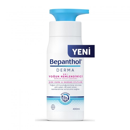 Bepanthol Derma Yoğun Nemlendirici Günlük Vücut Losyonu 400 ml - Çok Kuru ve Hassas Ciltler