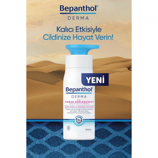 Bepanthol Derma Yoğun Nemlendirici Günlük Vücut Losyonu 400 ml - Çok Kuru ve Hassas Ciltler