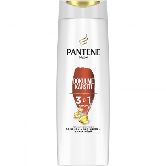 Pantene Pro-V Saç Dökülmelerine Karşı Etkili 3Ü 1 Arada Şampuan, 1 Adımda Koruma 400ml