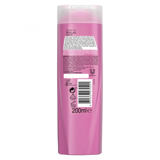 Elidor Superblend Saç Bakım Şampuanı Güçlü ve Parlak E Vitamini Makademya Yağı Kolajen 325 ML
