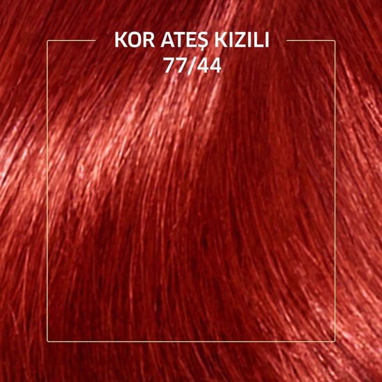 Koleston Kit Set Saç Boyası 77/44 Kor Ateş Kızılı Saç Boyası
