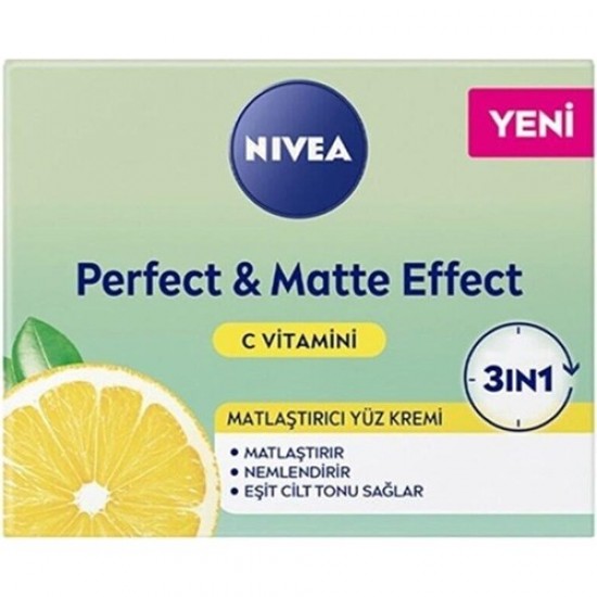 Nivea Yüz Bakım Kremi Perfect Matte C Vitaminli 50 Ml