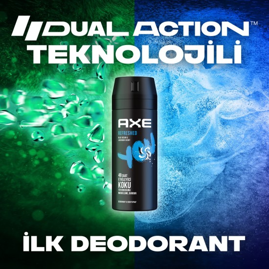 Axe Erkek Deodorant & Bodyspray You Refreshed 48 Saat Etkileyici Koku 150 Ml