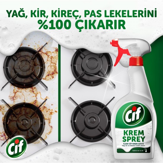 Cif Krem Sprey %100 Cif Krem Gücü 750 ml