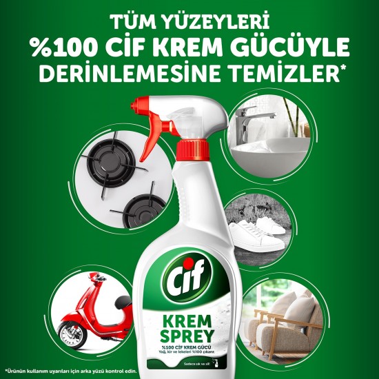 Cif Krem Sprey %100 Cif Krem Gücü 750 ml