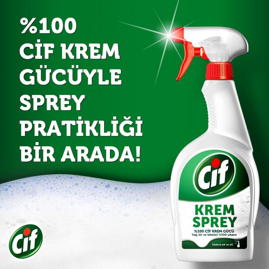 Cif Krem Sprey %100 Cif Krem Gücü 750 ml