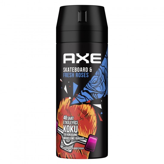 Axe Skateboard & Fresh Roses Erkek Deodorant Sprey 150 Ml